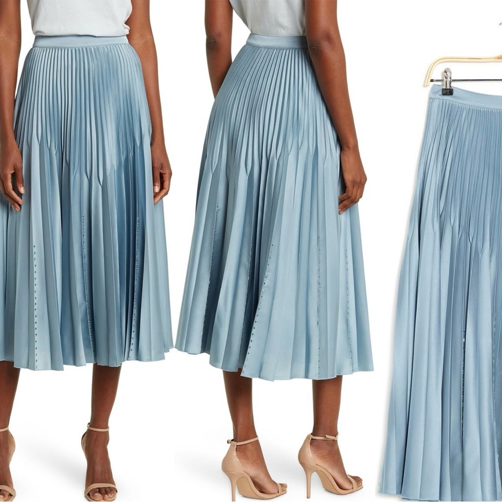 Reiss -  Diana Pleated Midi Skirt, size 10, NWT